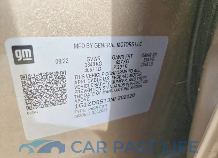 1G1ZD5ST3NF202120# 12