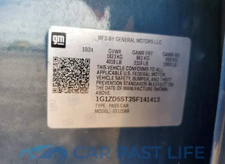 1G1ZD5ST3SF141413# 13