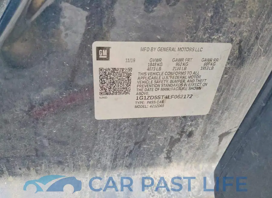1G1ZD5ST4LF062172# 12