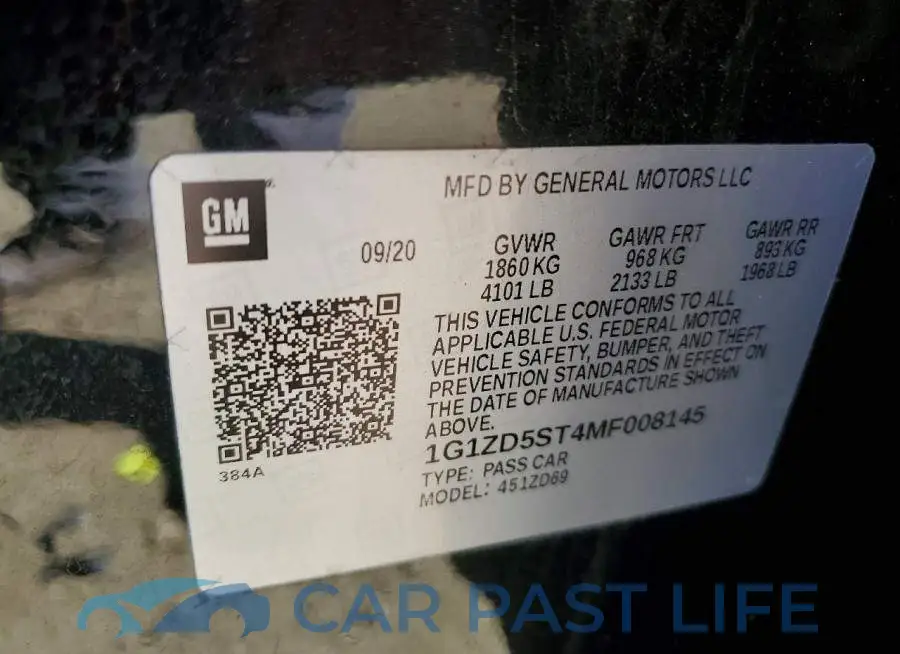 1G1ZD5ST4MF008145# 12