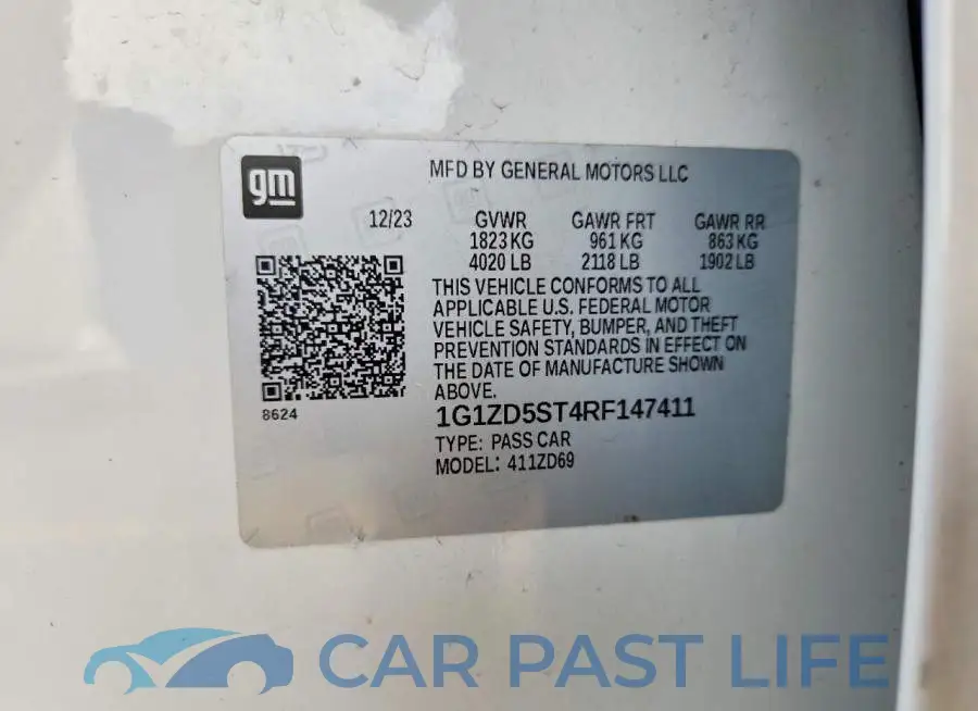 1G1ZD5ST4RF147411# 12