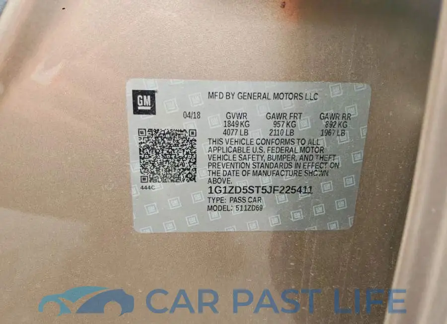 1G1ZD5ST5JF225411# 12