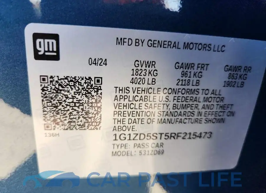 1G1ZD5ST5RF215473# 12