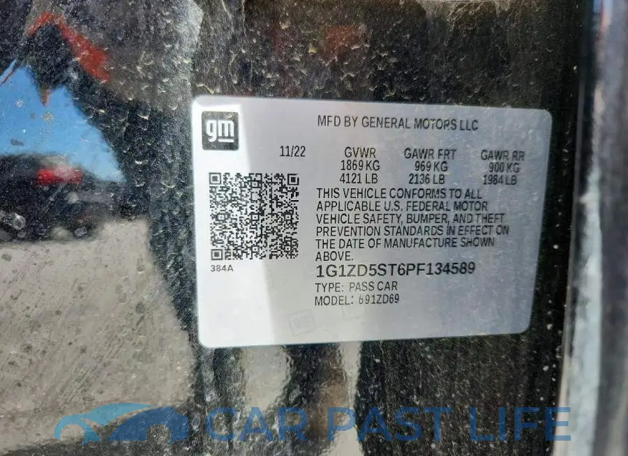1G1ZD5ST6PF134589# 13