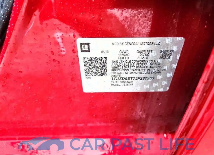 1G1ZD5ST7JF237303# 12