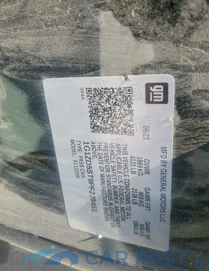 1G1ZD5ST9PF239451# 12