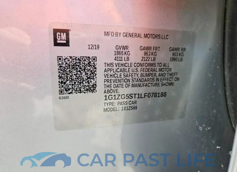 1G1ZG5ST1LF078188# 13