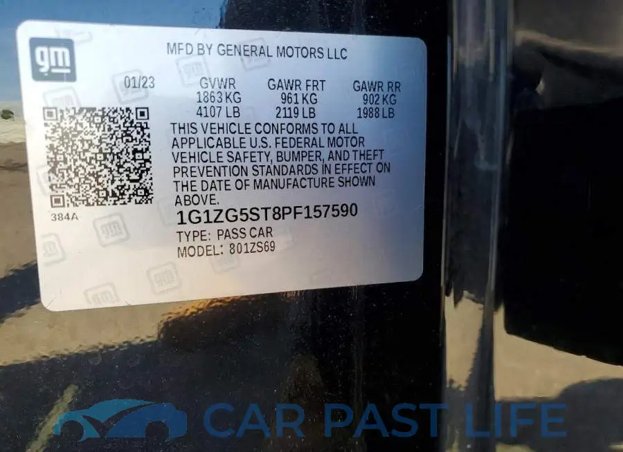 1G1ZG5ST8PF157590# 12