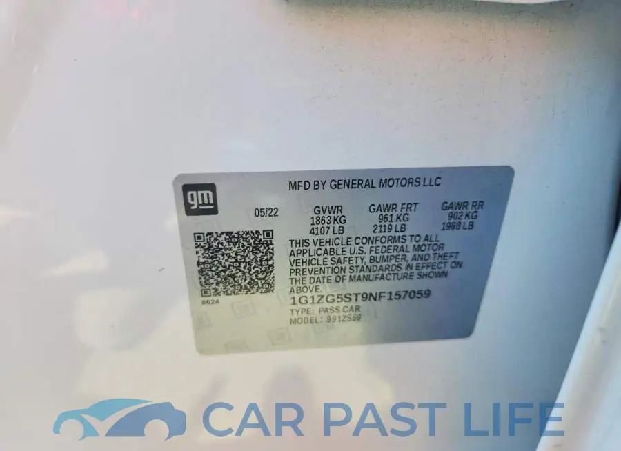 1G1ZG5ST9NF157059# 12