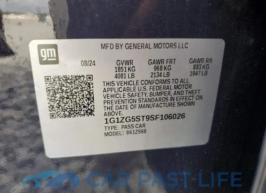 1G1ZG5ST9SF106026# 13