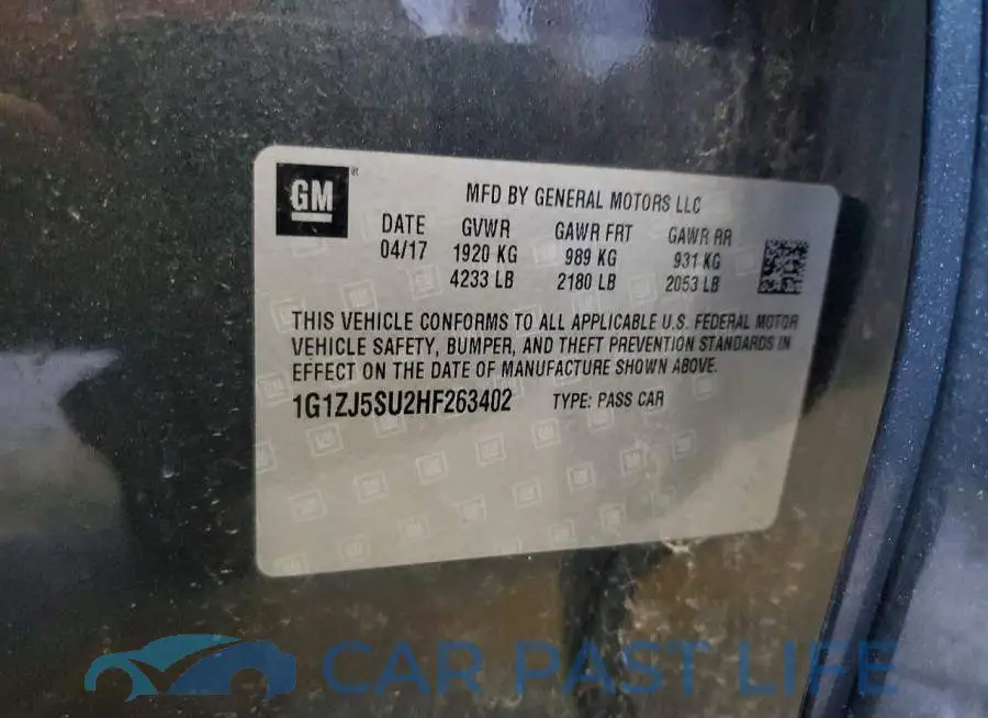 1G1ZJ5SU2HF263402# 12