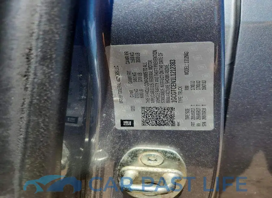 1GCGTCEN1L1212383# 12