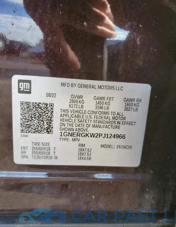 1GNERGKW2PJ124966# 13