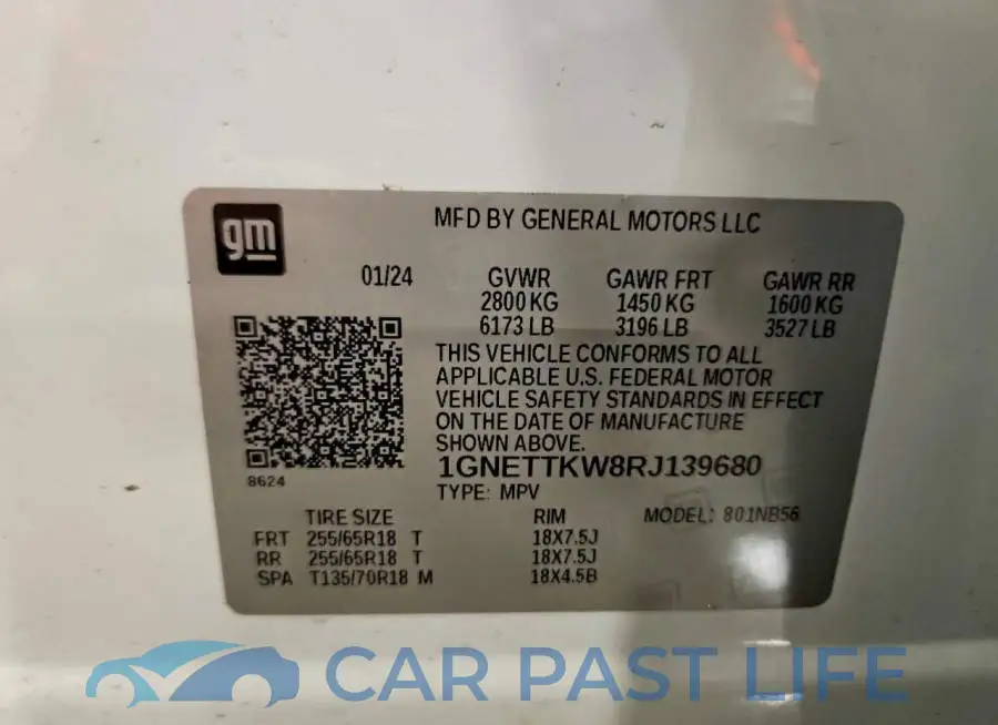 1GNETTKW8RJ139680# 13