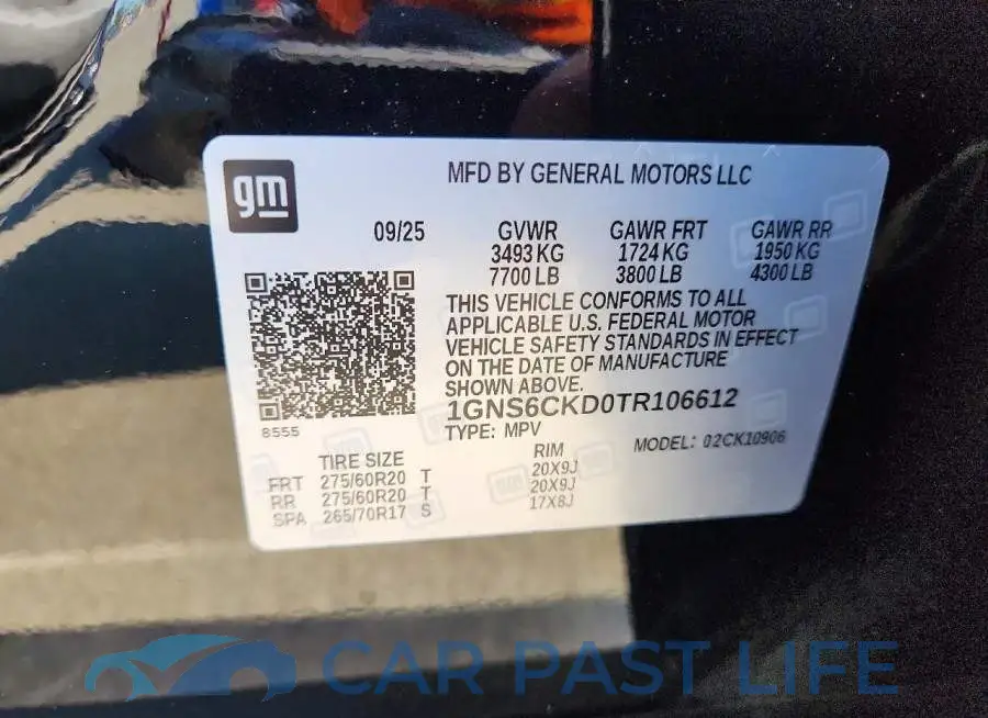 1GNS6CKD0TR106612# 13