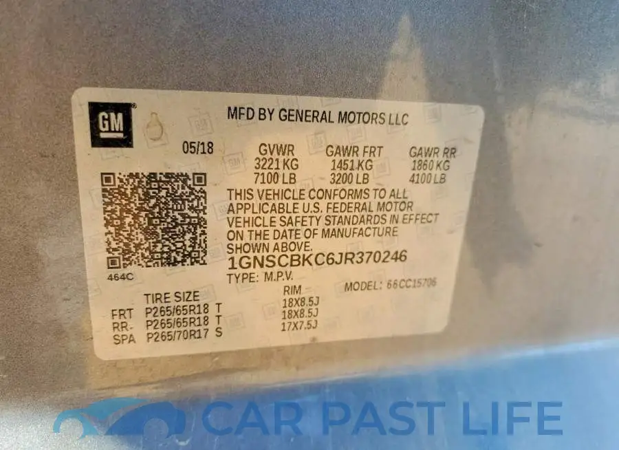1GNSCBKC6JR370246# 14