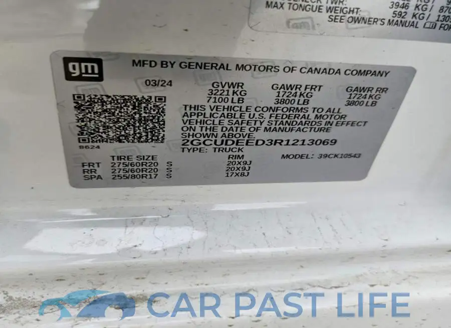 2GCUDEED3R1213069# 12