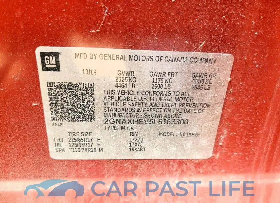 2GNAXHEV5L6163300# 13