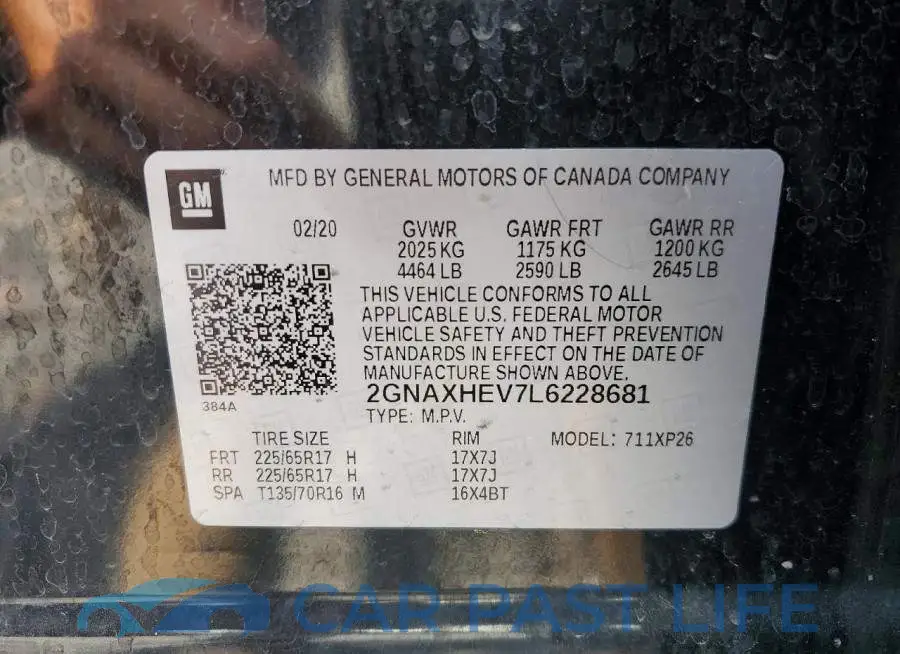 2GNAXHEV7L6228681# 14