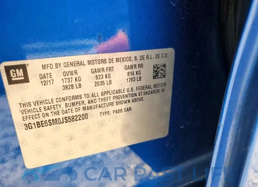 3G1BE6SM0JS582200# 12