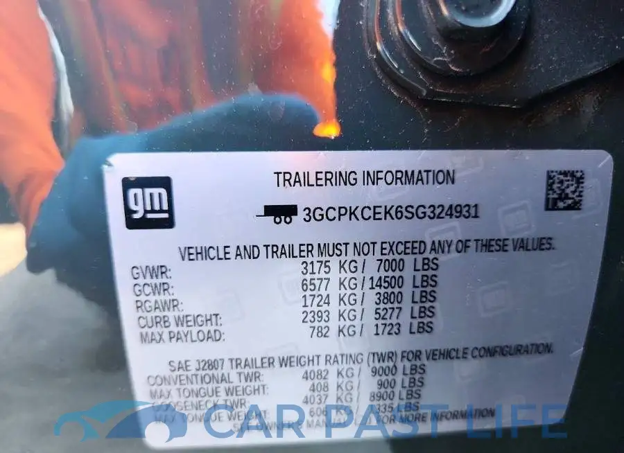 3GCPKCEK6SG324931# 12