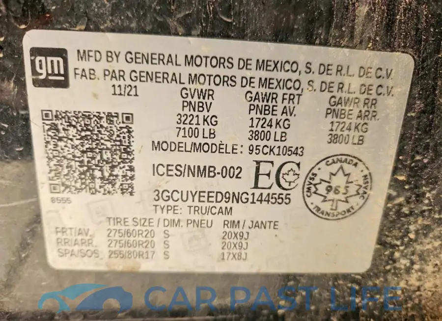 3GCUYEED9NG144555# 13