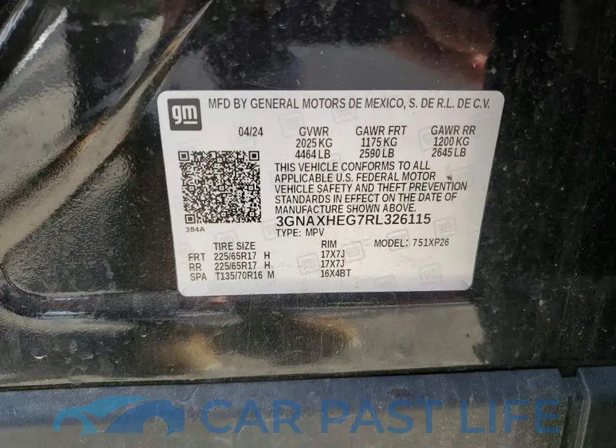 3GNAXHEG7RL326115# 13