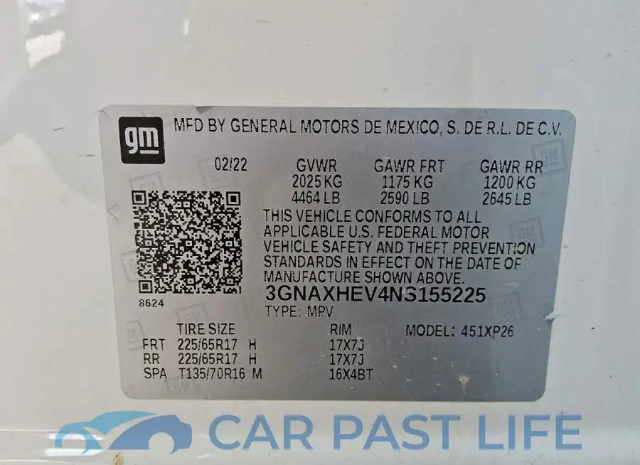 3GNAXHEV4NS155225# 13