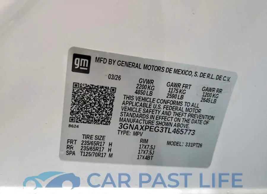 3GNAXPEG3TL465773# 13