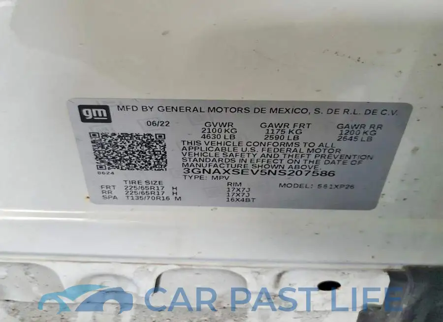3GNAXSEV5NS207586# 14