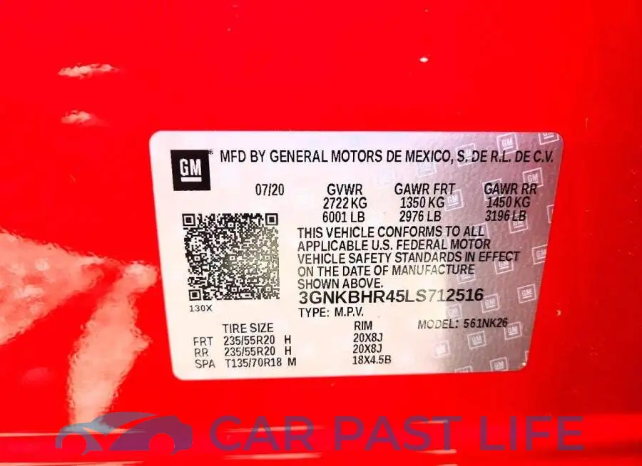 3GNKBHR45LS712516# 13