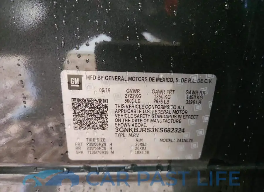3GNKBJRS3KS682324# 13