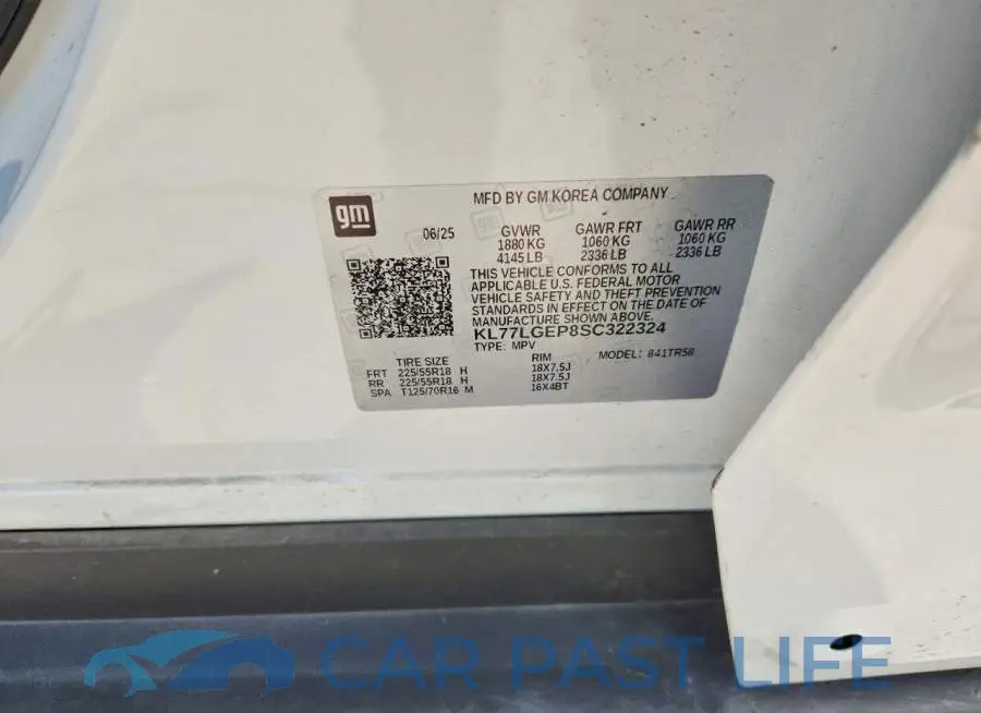 KL77LGEP8SC322324# 12