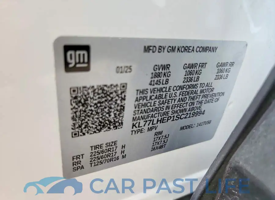 KL77LHEP1SC219994# 13