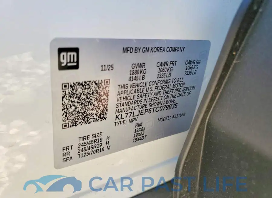 KL77LJEP6TC079935# 13