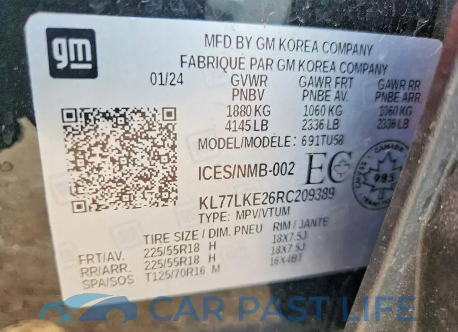 KL77LKE26RC209389# 13