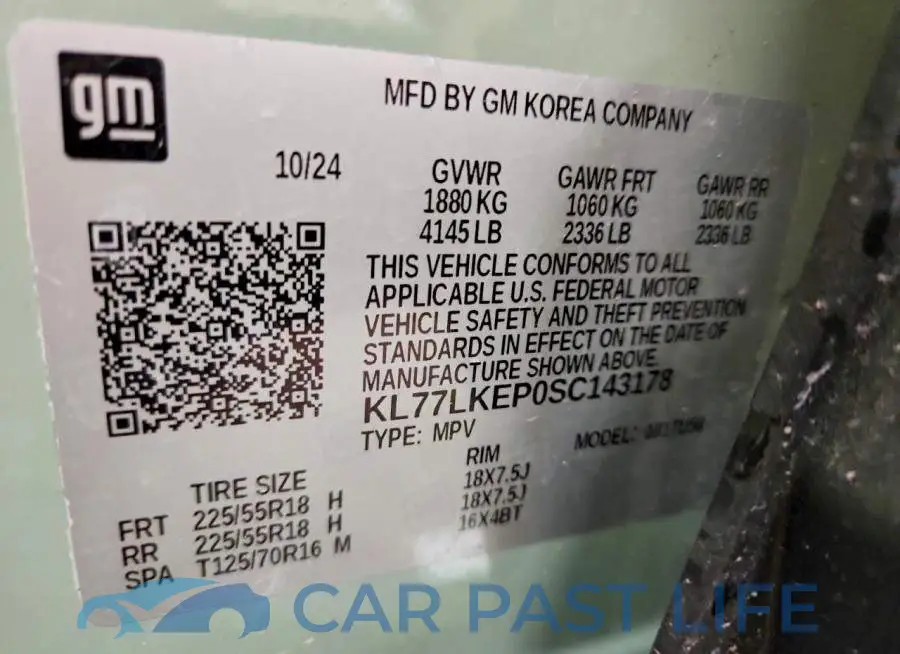 KL77LKEP0SC143178# 13