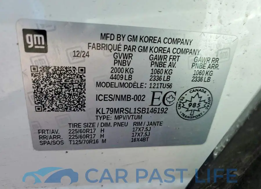 KL79MRSL1SB146192# 13
