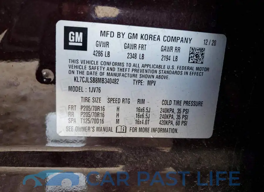KL7CJLSB8MB340482# 13