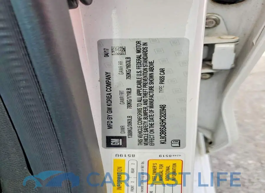KL8CB6SA5HC820948# 12