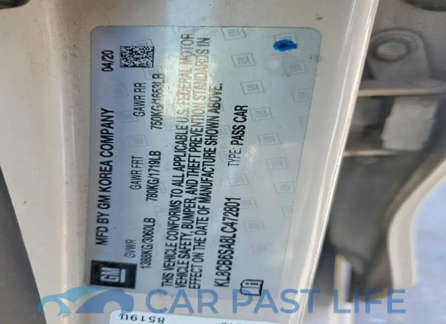 KL8CB6SA8LC472801# 13