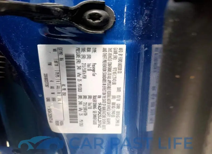 1FADP3K25JL297642# 12