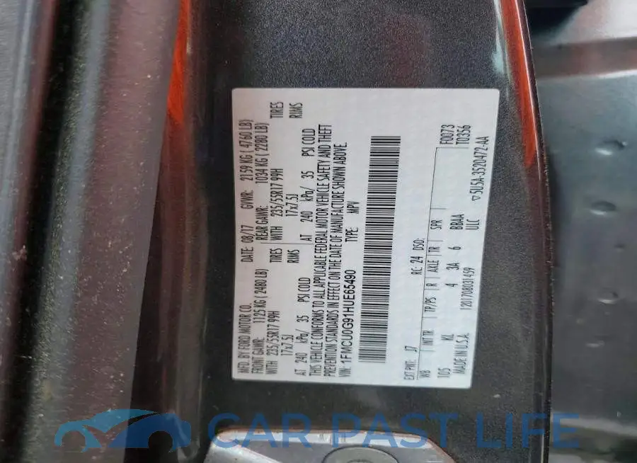 1FMCU0G91HUE65490# 13