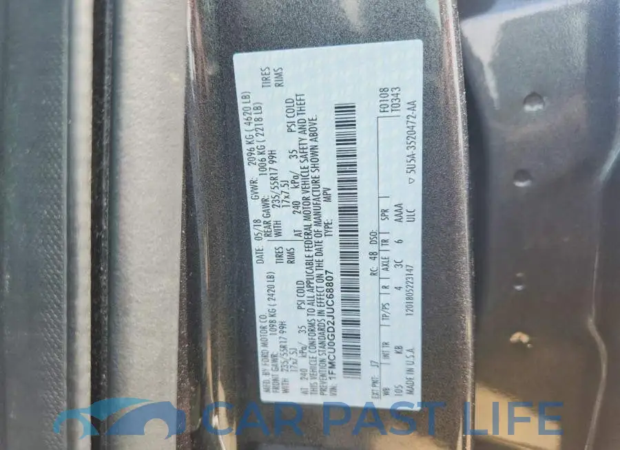 1FMCU0GD2JUC68807# 13