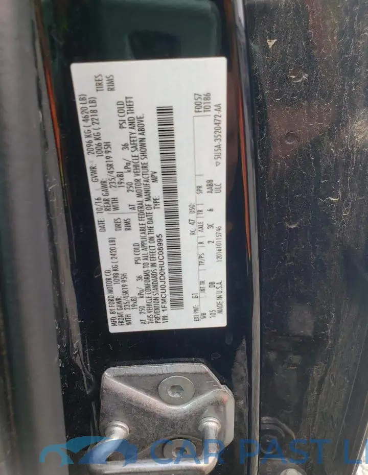 1FMCU0JD0HUC08995# 13