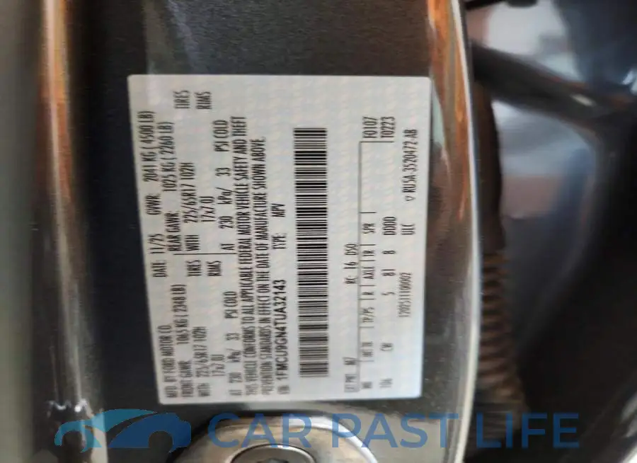 1FMCU9GN4TUA32143# 13