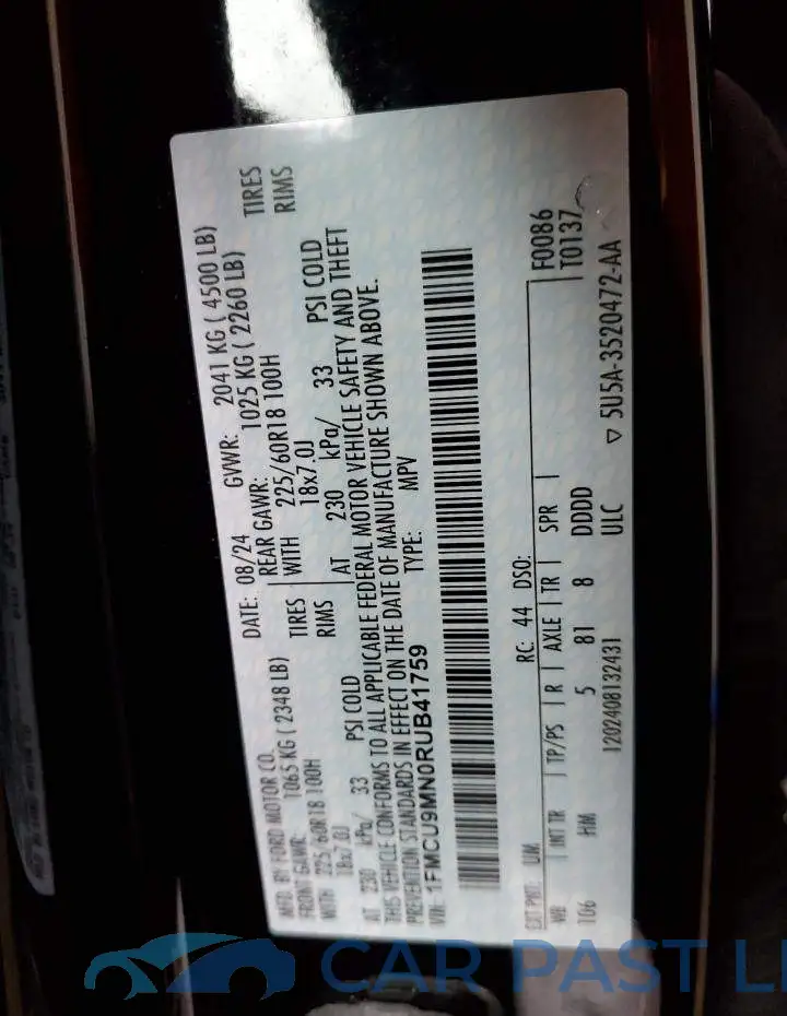 1FMCU9MN0RUB41759# 13