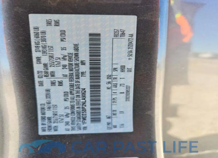 1FMEE5BP2NLA90624# 12