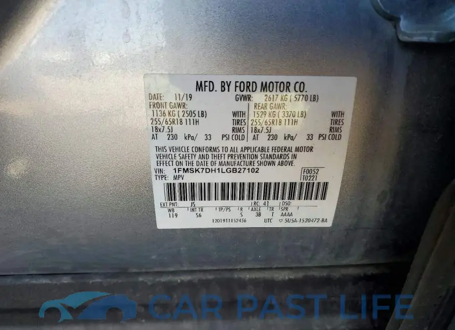1FMSK7DH1LGB27102# 12