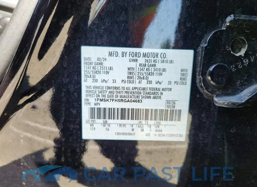 1FMSK7FH5RGA04683# 14